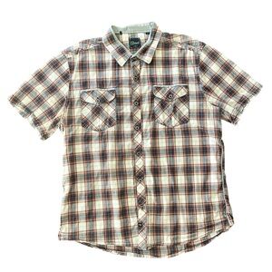 7 Diamonds Multicolor Plaid Button Down Shirt